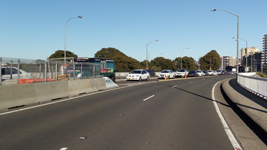 Marsh Street Bridge Traffic Jam